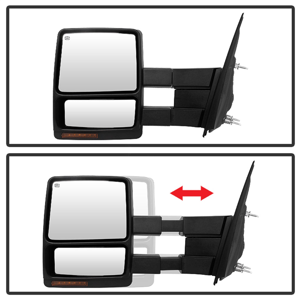 Spyder Auto 9935381 Power Heated LED Signal Telescoping Mirrors Fits 07-14 F-150