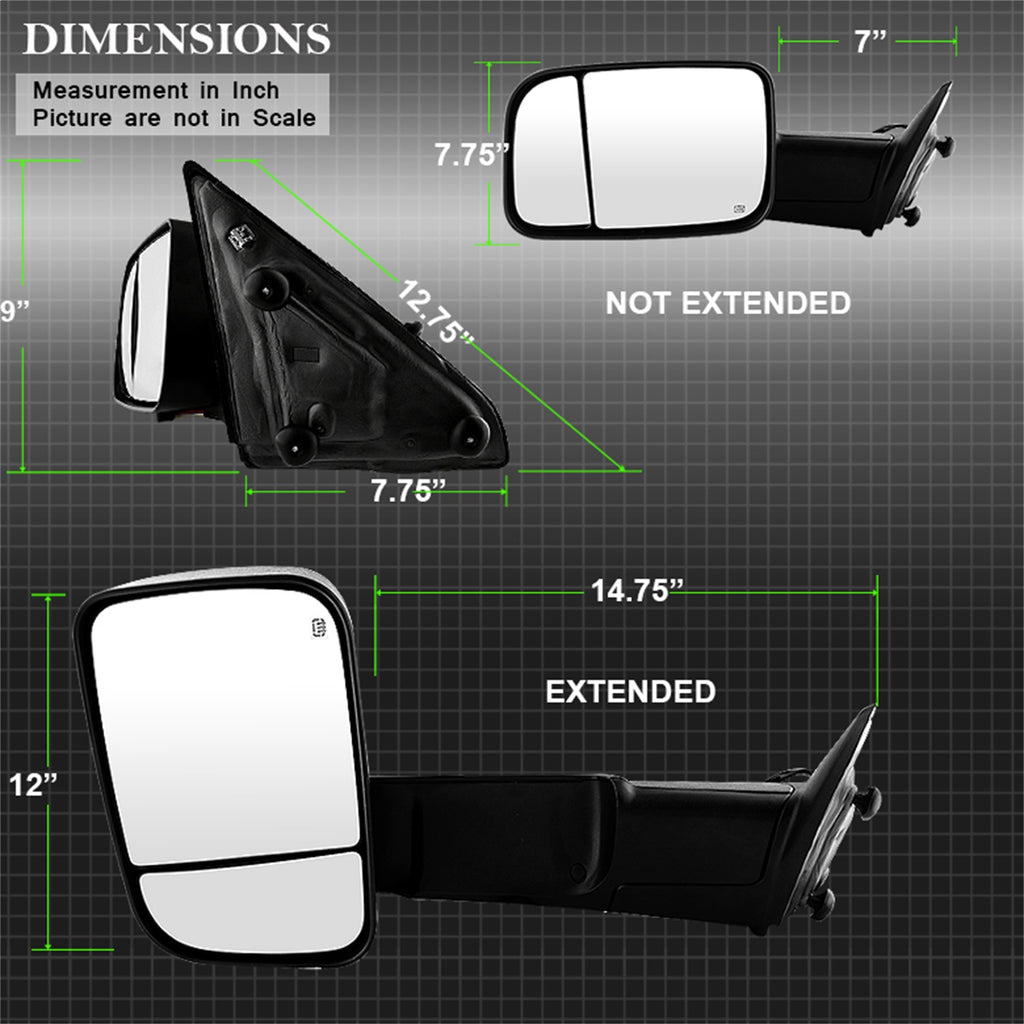 Spyder Auto 9935596 XTune Door Mirror