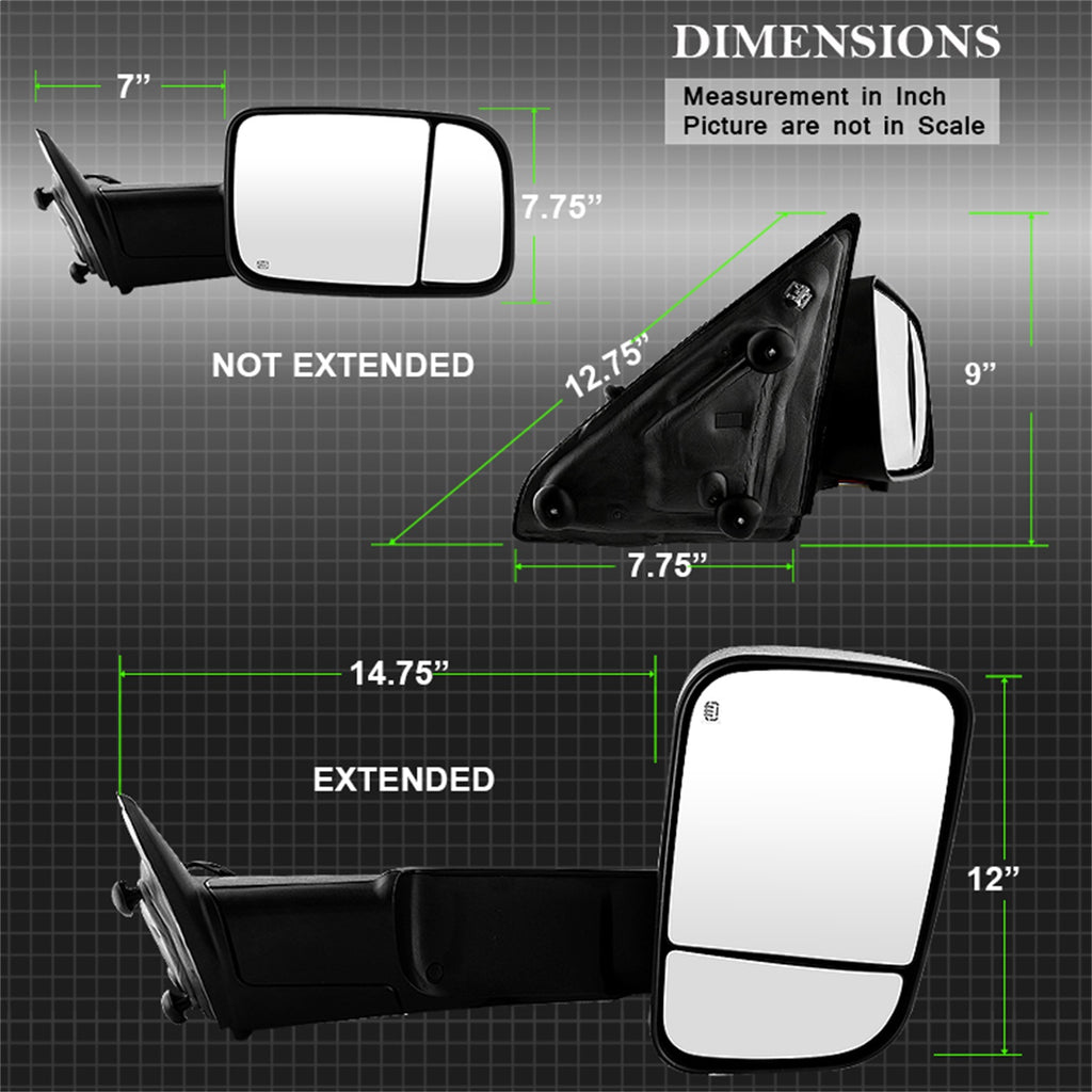 Spyder Auto 9935602 XTune Door Mirror
