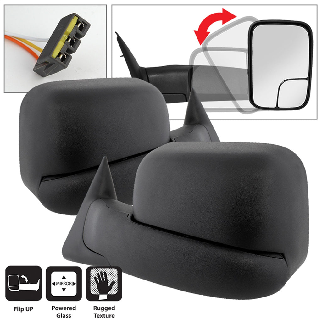 Spyder Auto 9935633 XTune Door Mirror Set Fits 94-97 Ram 1500 Ram 2500 Ram 3500