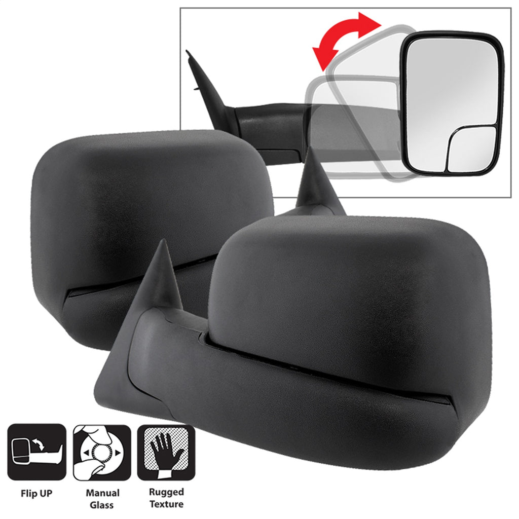 Spyder Auto 9935749 XTune Door Mirror Set Fits 94-02 Ram 1500 Ram 2500 Ram 3500