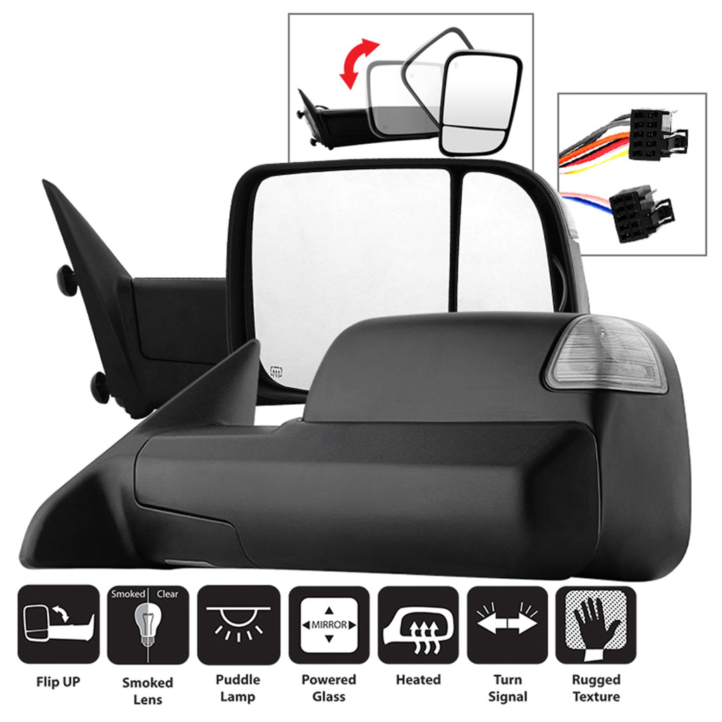 Spyder Auto 9935770 XTune Door Mirror Set
