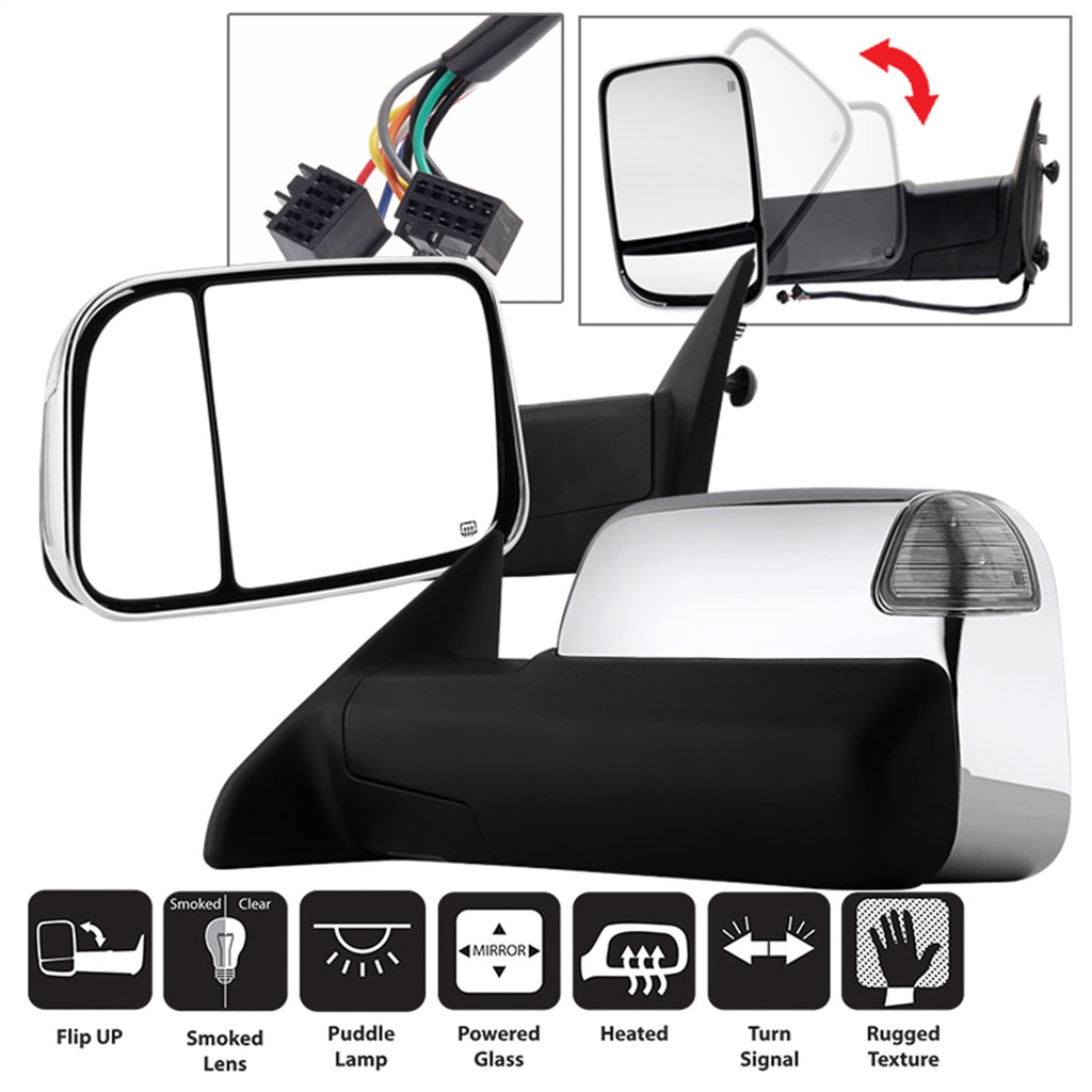 Spyder Auto 9935787 XTune Door Mirror Set