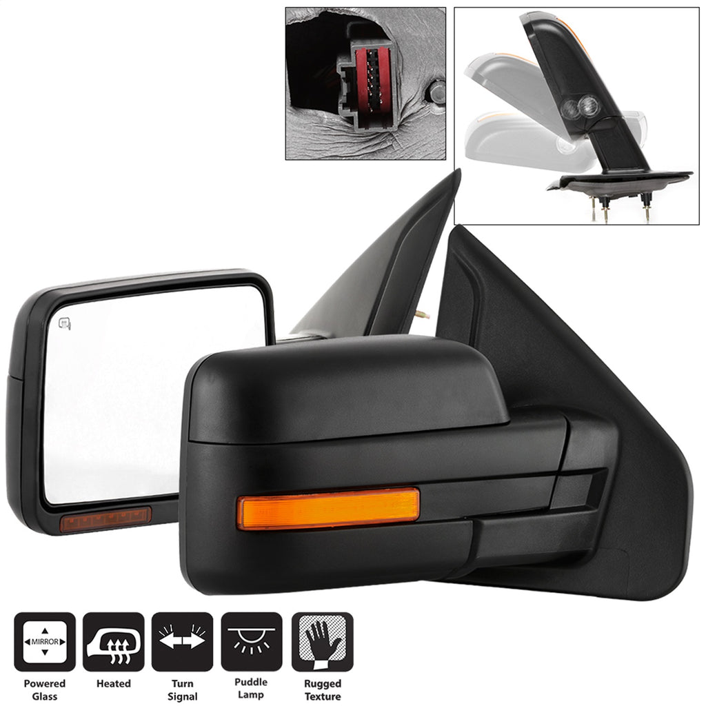 Spyder Auto 9943171 Power Heated Sequential LED Signal Mirror Fits 07-14 F-150