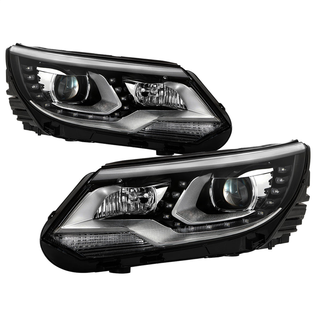 Spyder Auto 9948527 DRL LED Projector Headlights Fits 12-17 Tiguan