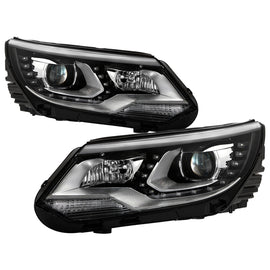 Spyder Auto 9948527 DRL LED Projector Headlights Fits 12-17 Tiguan