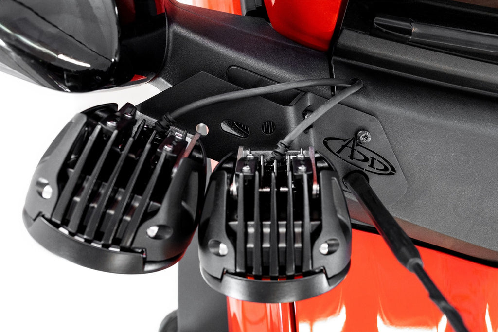 Addictive Desert Designs AC2301801NA Dual Ditch Light Brackets Fits 21-23 Bronco