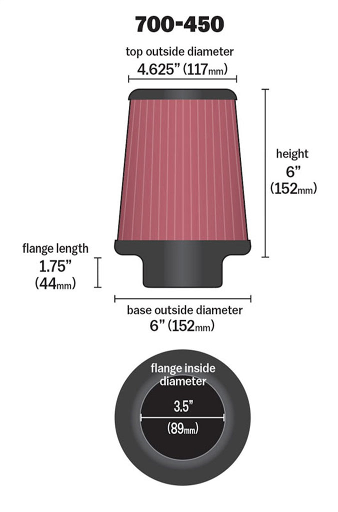 Airaid 700-450 Universal Air Filter