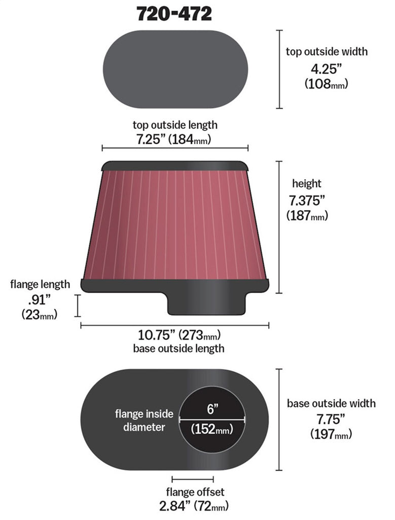 Airaid 720-472 Air Filter