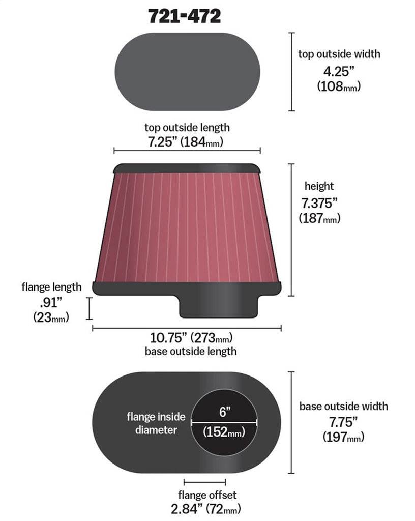 Airaid 721-472 Air Filter