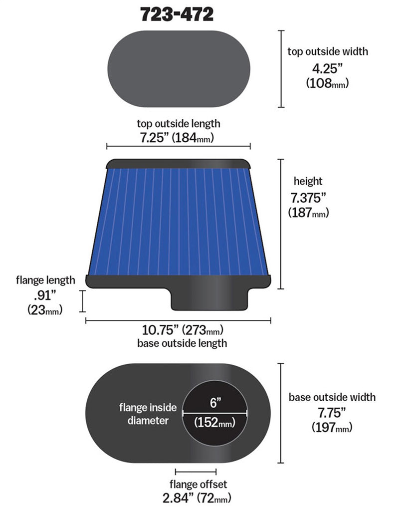 Airaid 723-472 Air Filter