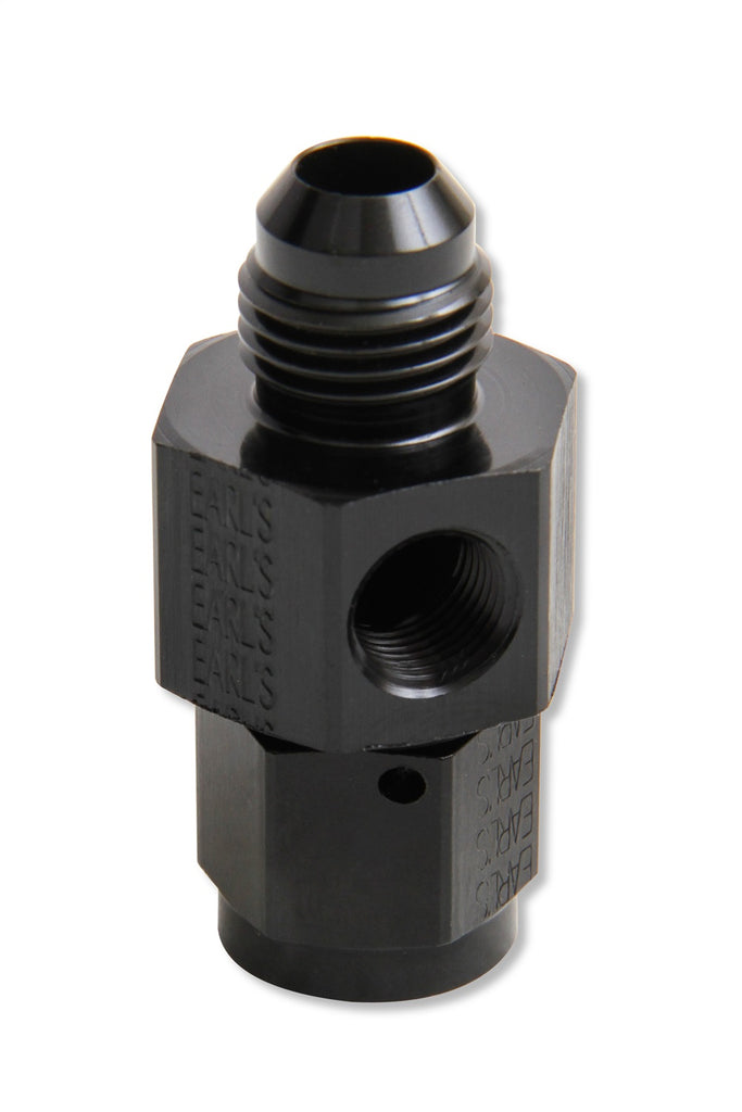 Earls Plumbing AT100199ERL Aluminum Fuel Pressure Gauge Tee Adapter