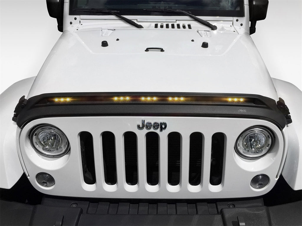 Auto Ventshade 753060 Aeroskin LightShield Hood Protector Fits Wrangler (JK)