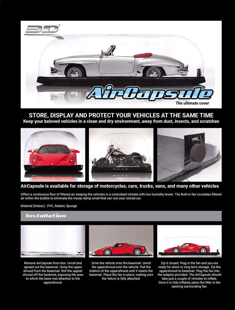 3D MAXpider 1290M Air Capsule Motorcycle Cover