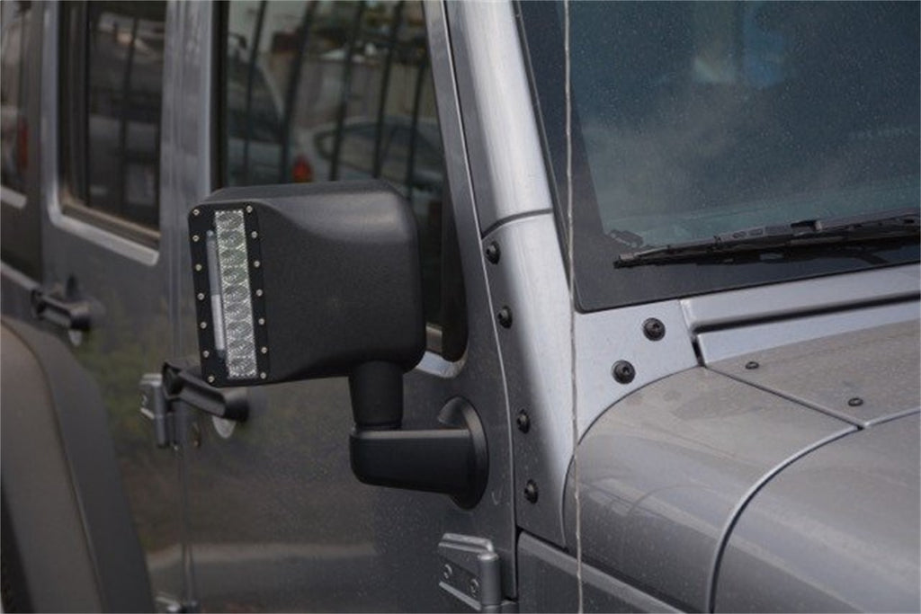 DV8 Offroad BCME27W3W LED Mirror Covers Fits 07-18 Wrangler (JK) Wrangler (JL)