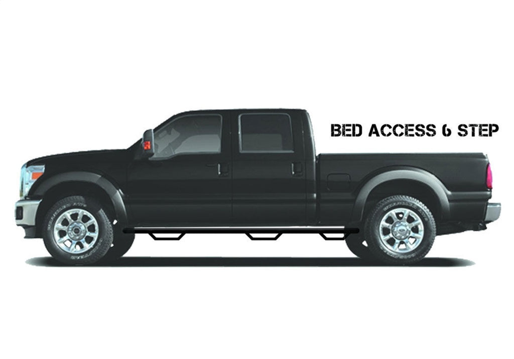 N-Fab F1597QC-6-TX Wheel To Wheel Nerf Step Bar w/Bed Access Fits 15-23 F-150