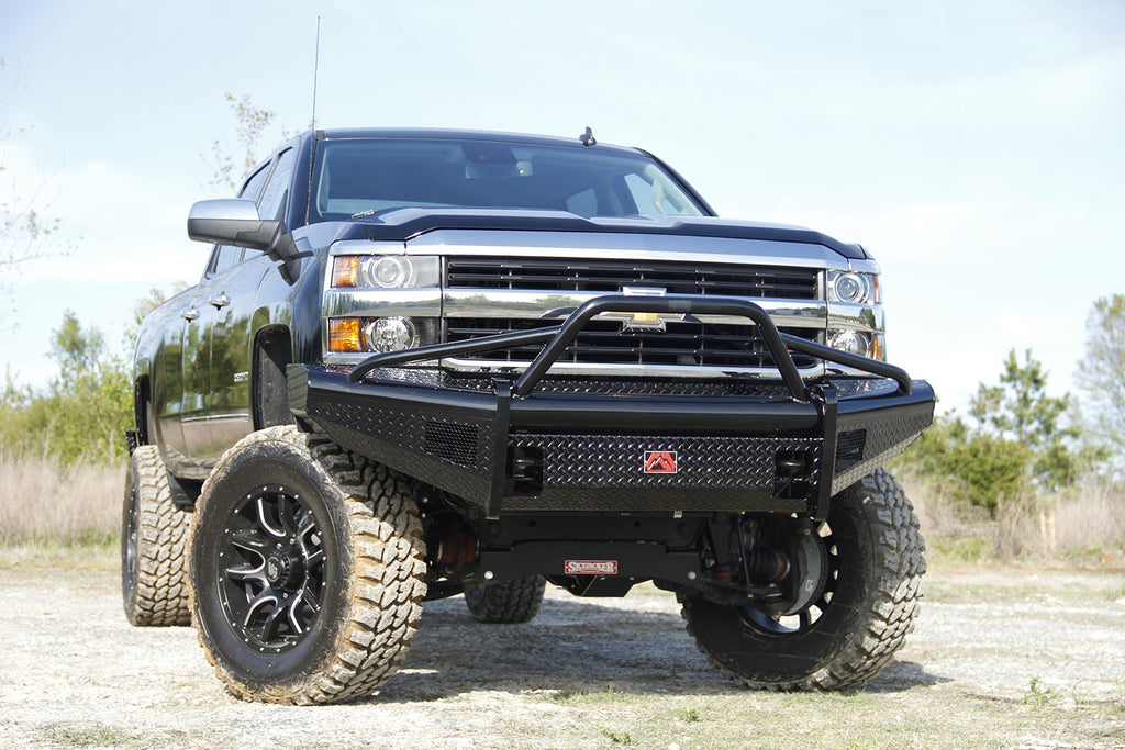 Fab Fours CH05-S1362-1 Black Steel Front Ranch Bumper