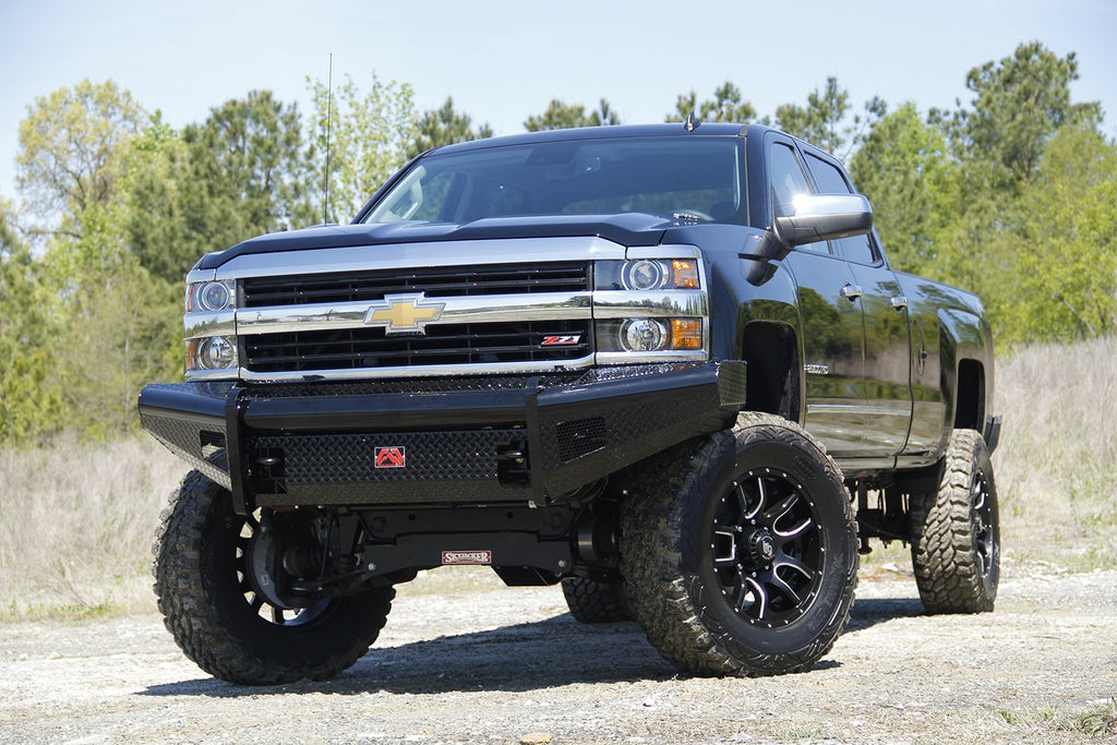 Fab Fours CH08-S2061-1 Black Steel Front Ranch Bumper