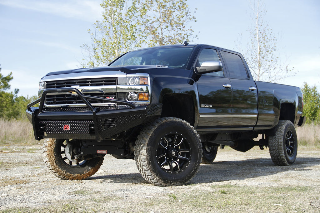 Fab Fours CH08-S2062-1 Black Steel Front Ranch Bumper
