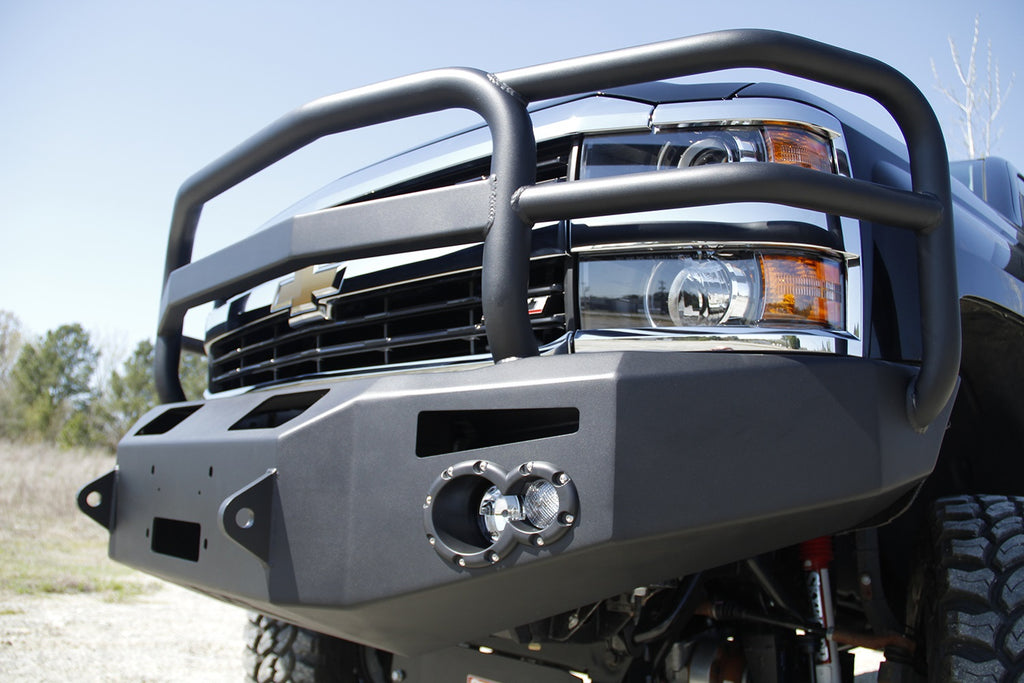 Fab Fours CH14-A3050-B Premium Heavy Duty Winch Front Bumper