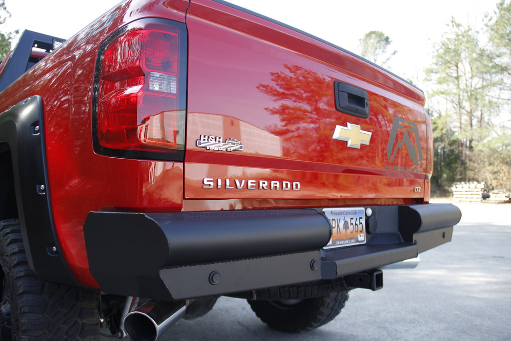 Fab Fours CS14-U3150-1 Elite Rear Bumper Fits 14-18 Sierra 1500 Silverado 1500