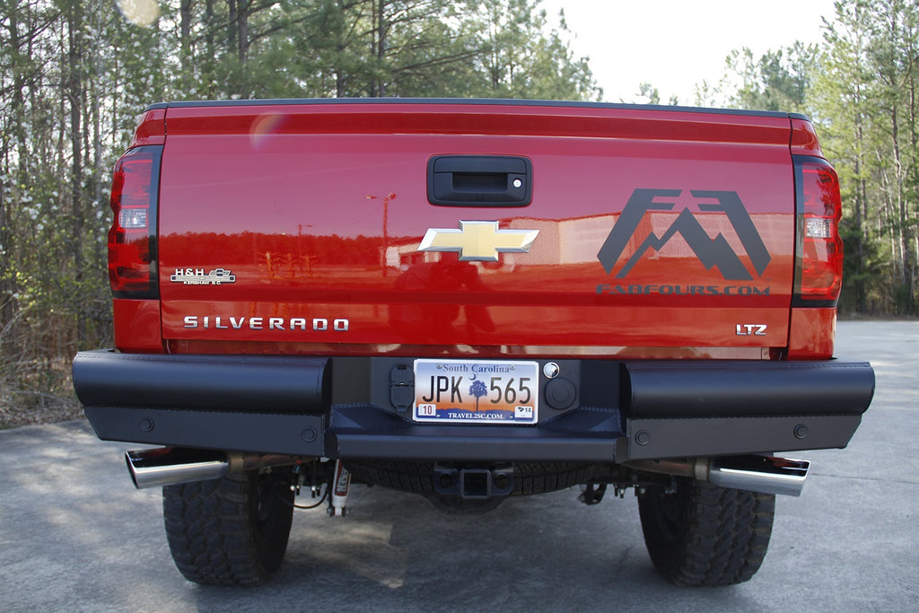 Fab Fours CS14-U3150-1 Elite Rear Bumper Fits 14-18 Sierra 1500 Silverado 1500