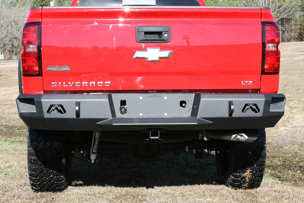 Fab Fours CS14-W3150-B Heavy Duty Rear Bumper Fits Sierra 1500 Silverado 1500