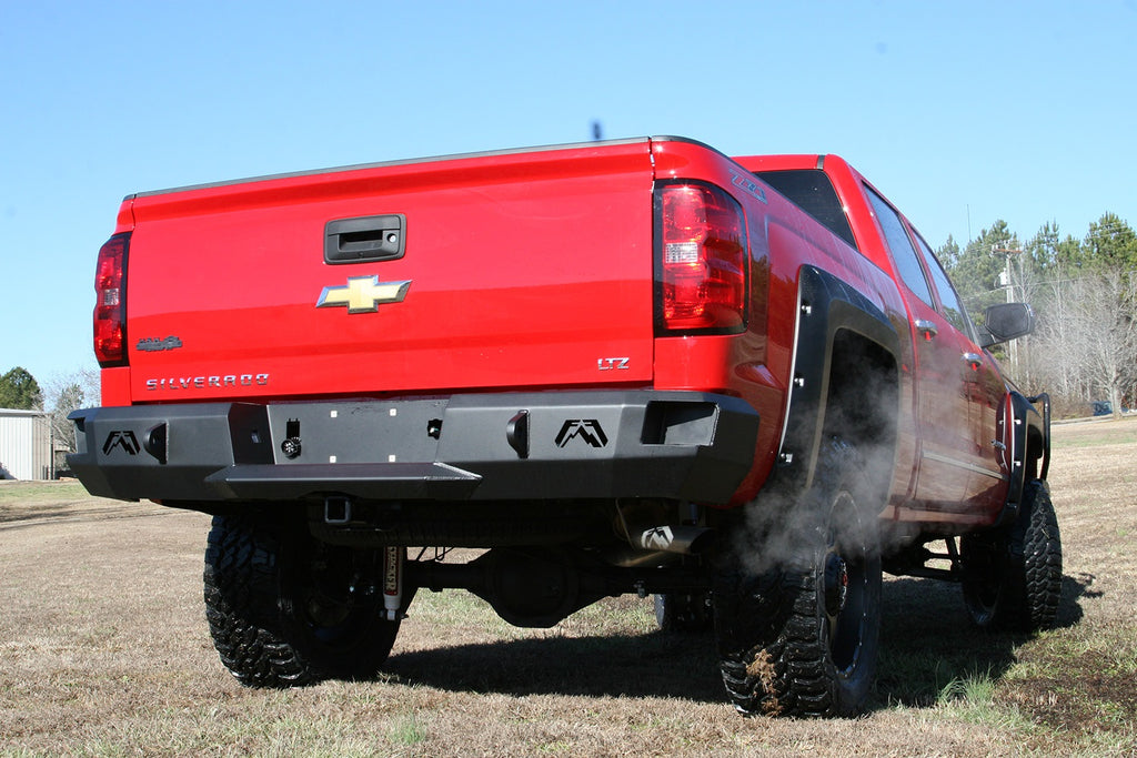 Fab Fours CS14-W3150-B Heavy Duty Rear Bumper Fits Sierra 1500 Silverado 1500