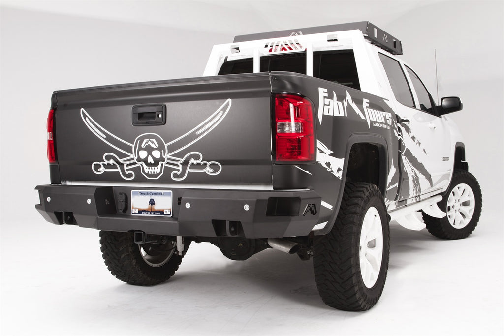 Fab Fours CS14-W3151-B Heavy Duty Rear Bumper Fits Sierra 1500 Silverado 1500