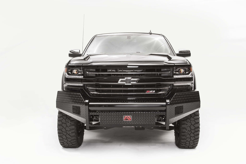 Fab Fours CS16-K3861-1 Black Steel Front Bumper Fits 16-18 Silverado 1500