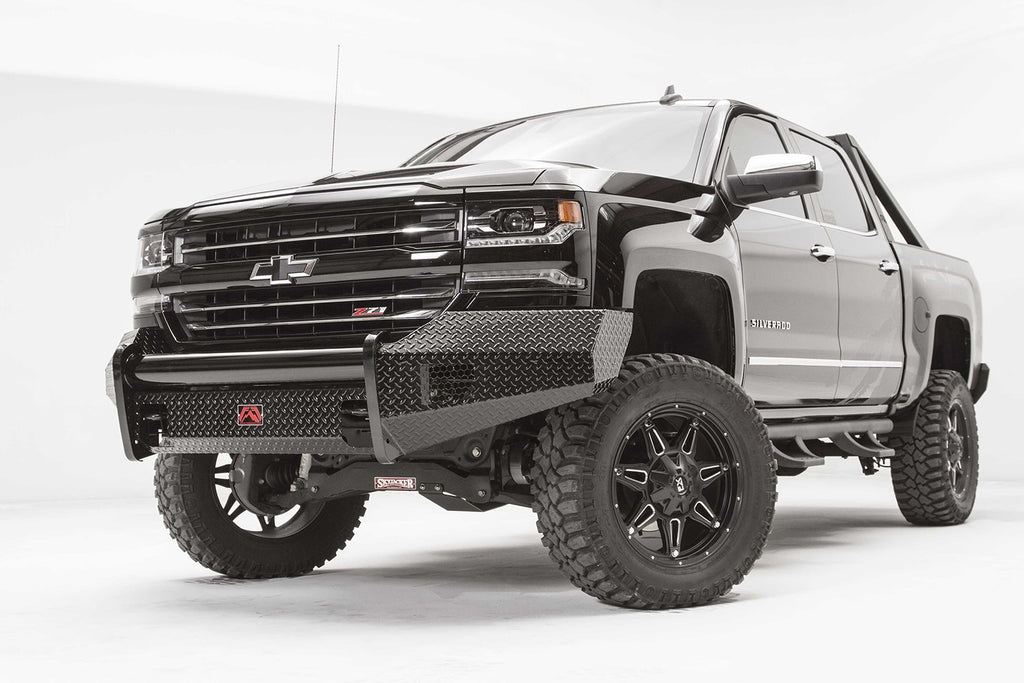 Fab Fours CS16-K3861-1 Black Steel Front Bumper Fits 16-18 Silverado 1500