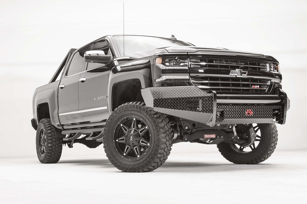 Fab Fours CS16-K3861-1 Black Steel Front Bumper Fits 16-18 Silverado 1500