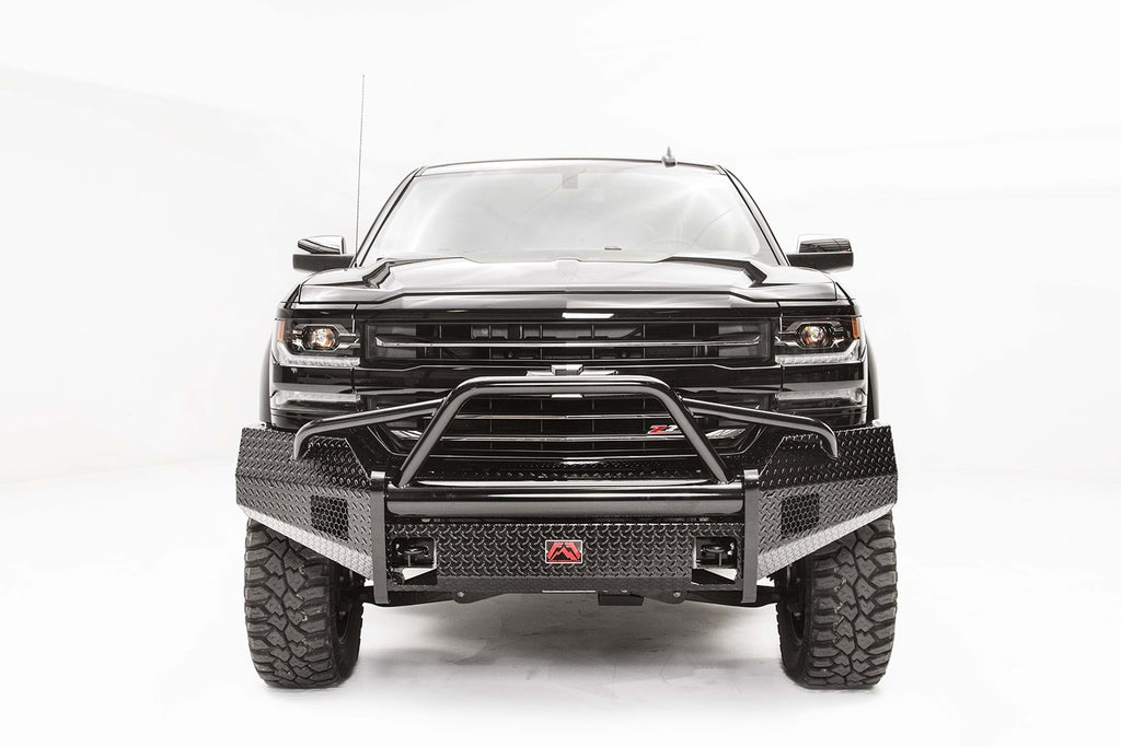 Fab Fours CS16-K3862-1 Black Steel Front Bumper Fits 16-18 Silverado 1500