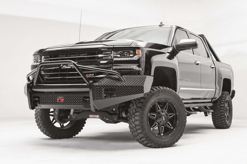 Fab Fours CS16-K3862-1 Black Steel Front Bumper Fits 16-18 Silverado 1500