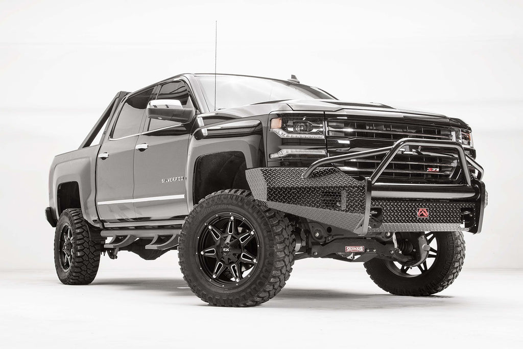 Fab Fours CS16-K3862-1 Black Steel Front Bumper Fits 16-18 Silverado 1500