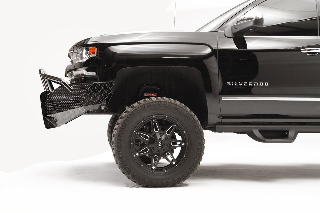 Fab Fours CS16-K3862-1 Black Steel Front Bumper Fits 16-18 Silverado 1500