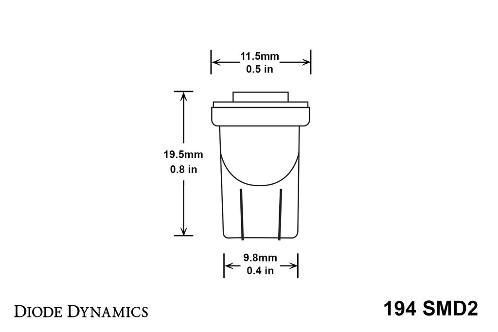 Diode Dynamics DD0032S SMD2 Amber Bulb