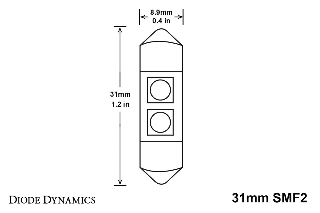 Diode Dynamics DD0071P SMF2 Cool White Bulbs