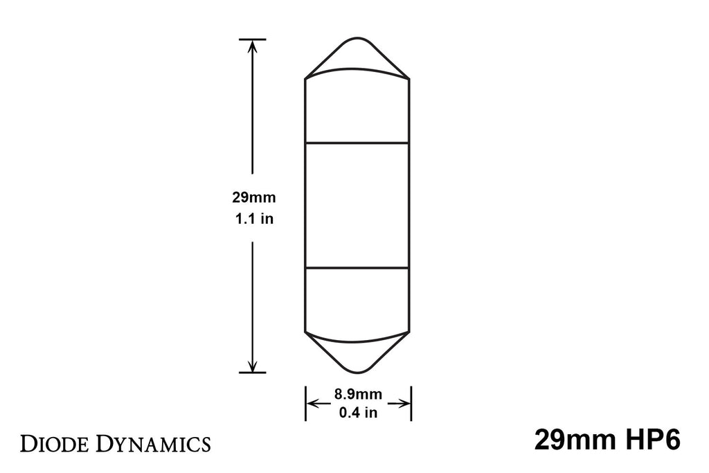 Diode Dynamics DD0288P HP6 Amber Bulbs