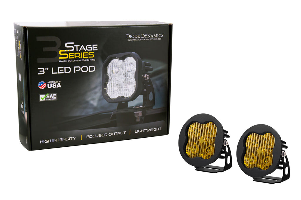 Diode Dynamics DD6142P Yellow LED Light Pods