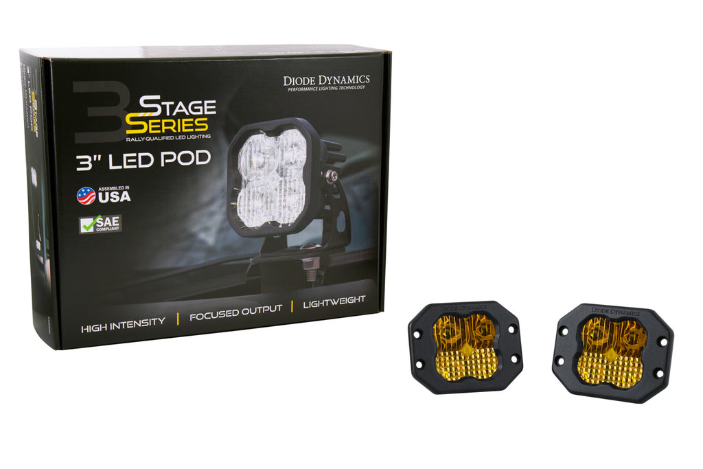 Diode Dynamics DD6212P Yellow LED Light Pods