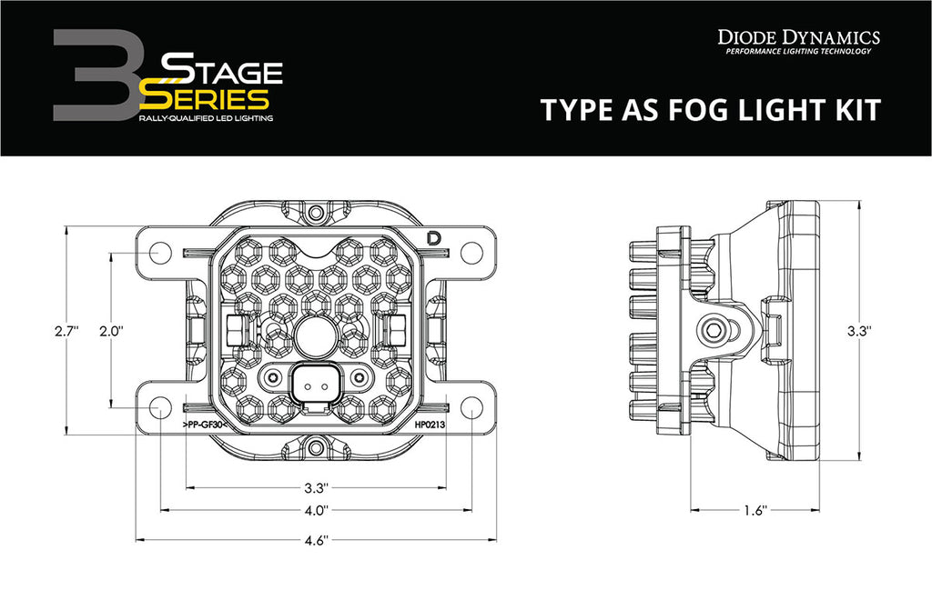 Diode Dynamics DD6344 Yellow LED Light Pod