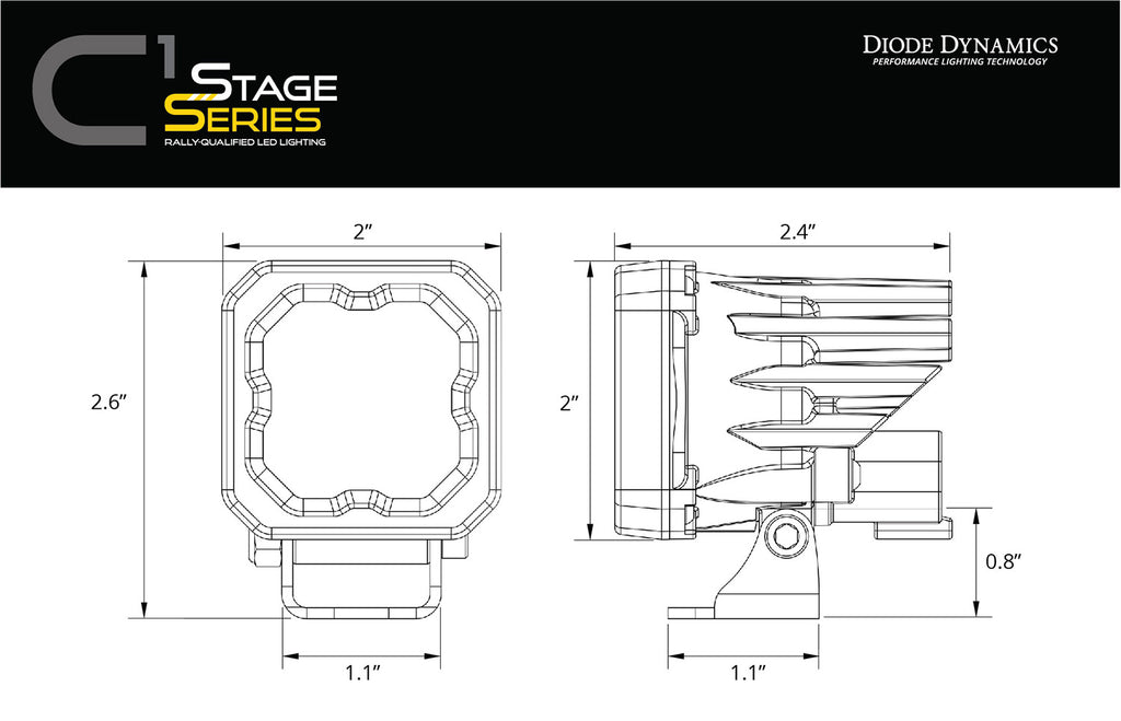 Diode Dynamics DD6848S LED Light Pod