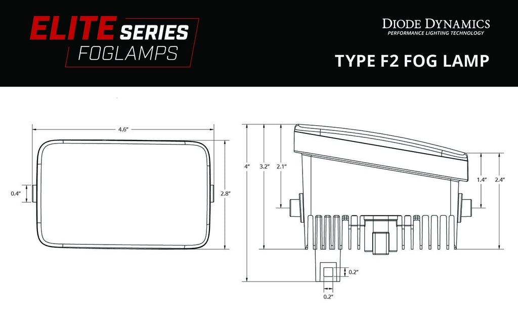 Diode Dynamics DD7768 White LED Fog Light Kit For 2022-2024 Maverick