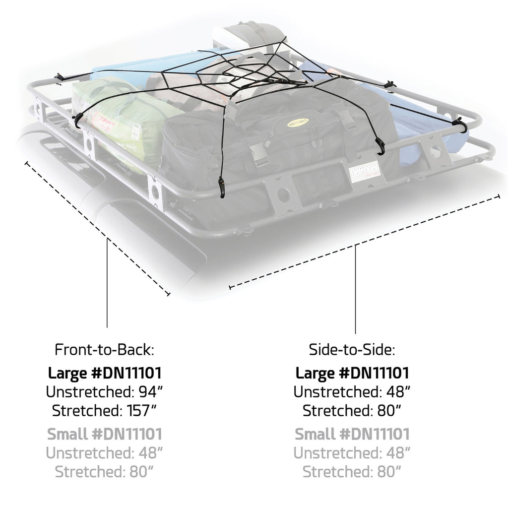 Smittybilt DN11101 Roof Rack Cargo Net