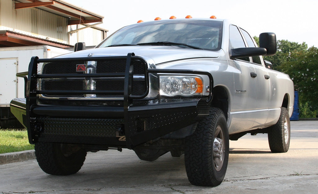 Fab Fours DR03-S1060-1 Black Steel Front Ranch Bumper Fits Ram 2500 Ram 3500