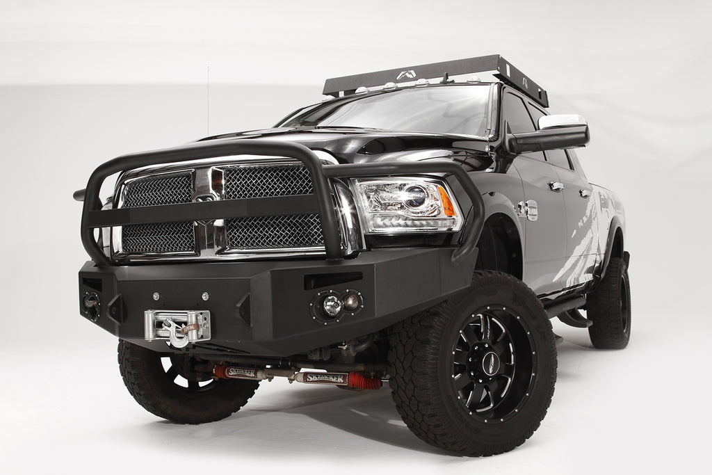 Fab Fours DR10-A2950-B Premium Heavy Duty Winch Front Bumper