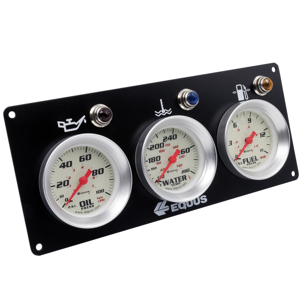 Equus E8401P 8000 Series Race Panel Gauge Set