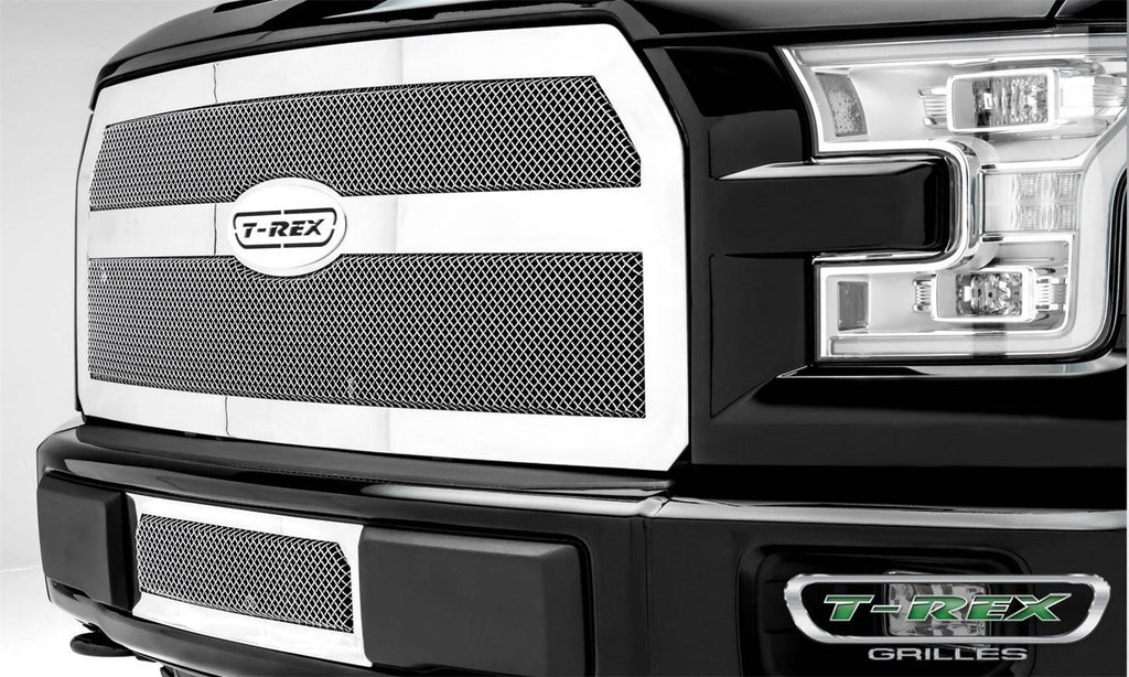 T-Rex Grilles 55573 Upper Class Mesh Bumper Grille Insert Fits 15-17 F-150