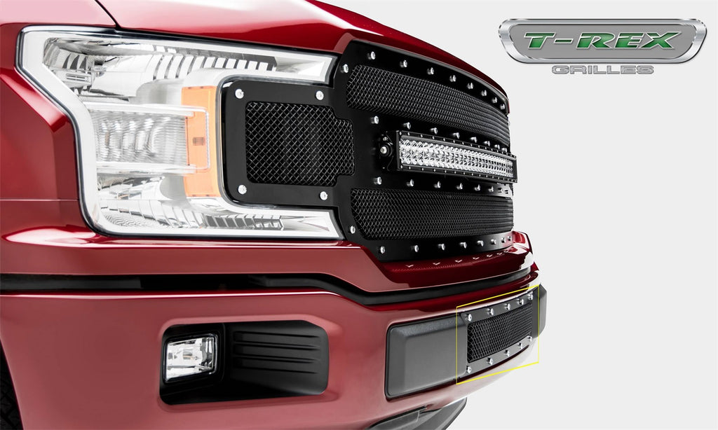 T-Rex Grilles 6725791 X-Metal Series Studded Bumper Grille Fits 18-20 F-150